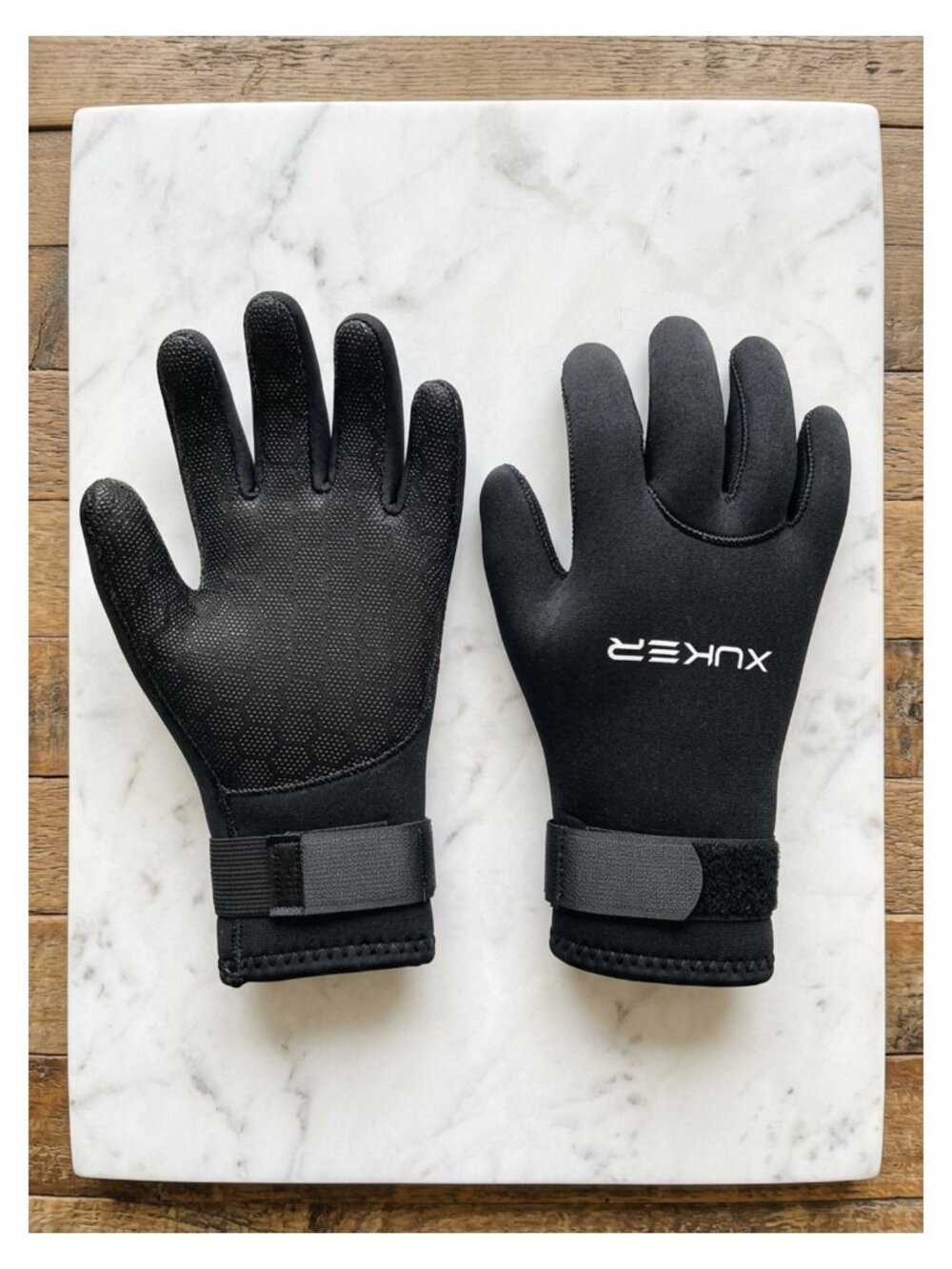 XUKER 3mm Neoprene Diving Gloves Five Finger Water Sports Unisex